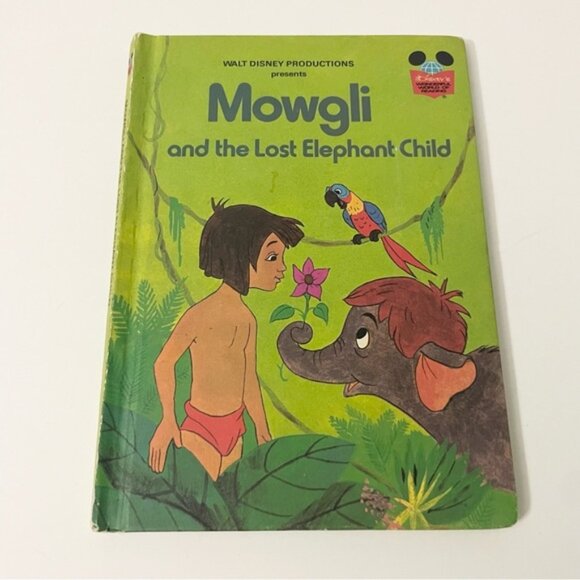 Vintage Disneys Mowgli and the Lost Elephant Child Book - Picture 1 of 13